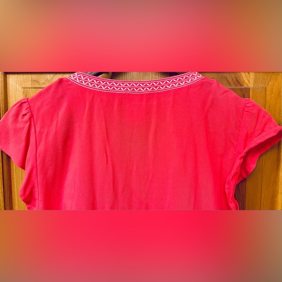 Women’s “Faded Glory” Coral Flutter Sleeve Top NWOT - Picture 5 of 9